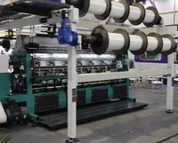 CH-RD7 Doppelte Nadel Bar 3D Spacer Mesh Stoffe Raschel Warp Strick maschine