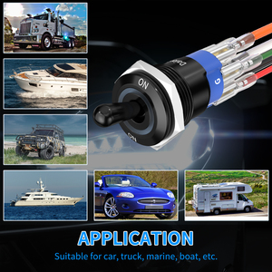 Heavy Duty 12V 20A chuyển đổi chuyển 7 pin 16 Mét RGB LED kim loại chống thấm nước thắp sáng chuyển đổi chuyển đổi cho xe Thuyền biển - Product Image 6