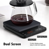 Grosir timbangan dapur elektronik, timbangan Espresso elektronik untuk dapur, timbangan kopi Digital dengan Timer Usb