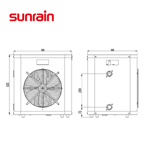 Sunrain idéal <span class=keywords><strong>pour</strong></span> les petites piscines Spa Mini R32 Chauffe-<span class=keywords><strong>piscine</strong></span> à pompe à chaleur <span class=keywords><strong>pour</strong></span> un <span class=keywords><strong>chauffage</strong></span> de <span class=keywords><strong>piscine</strong></span> économe en énergie - Product Image 2