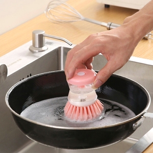 Dispensador de Jabón Líquido de Plástico para Cocina, Cepillo de Plástico para Lavar Platos con Jabón, Precio Bajo de Fábrica - Product Image 1