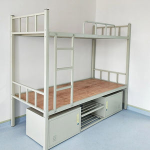 Letti a castello in acciaio dal Design moderno fogli alti bassi da campo armadietto operaio tavolo da studio sedia <span class=keywords><strong>salvaspazio</strong></span> singolo ospedale hotel camera da letto - Product Image 5
