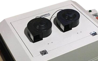 Machine de polymérisation UV portable XPR à refroidissement par air, petite convoyeuse de table, bande transporteuse en maille de téflon de 300 mm, 1000 W, cœur PLC, état neuf
