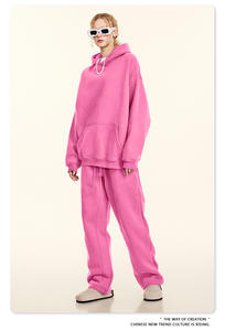 Sudadera con capucha gruesa holgada informal de talla grande de Color sólido de marca de moda de otoño 2025 para mujer Sudadera con capucha con forro polar - Product Image 3