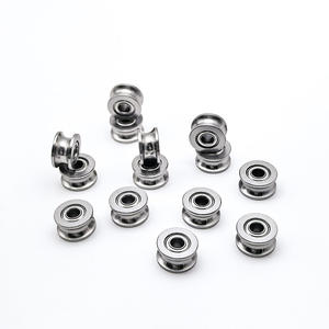 Bantalan U U624ZZ, tahan air dan tahan karat bantalan 4x13x7 baja krom tahan lama GCR15 katrol untuk rel trek sistem gerakan linier - Product Image 5