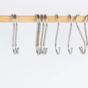 Porte-cintres mural en acier inoxydable en forme de S pour rangement et organisation – Idéal pour vêtements, cuisine, maison, salle de bain - Product Image 4