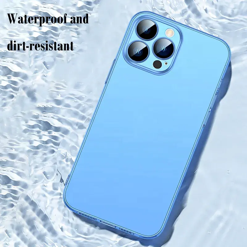 Dustproof Ultra Thin Lens Protection Mobile Phone Case Frosted Transparent Phone Cover for iPhone 12/13/14/pro/plus/pro max