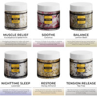 Set Hadiah Garam Mandi Epsom dengan Minyak Esensial OEM Relaxing Spa Self Care Elephant Lavender Spearmint Lemon Basil Coconut