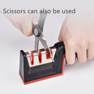 Konoll المهنية شحذ سكين التنغستن الصلب + الماس + طحن السيراميك مع مقبض ABS بيئة العمل مع قاعدة سيليكون المطاط - Product Image 5