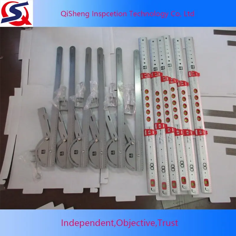 Winkel Lineal Gerade Vorlage Werkzeug Aluminium Service Dritten Unternehmen In China Abschluss Gelegentliche Inspektion Produkt Qualität