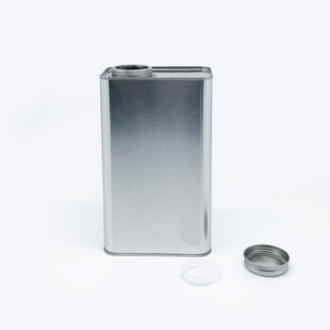 Lata de Almacenamiento de Alimentos Personalizada de Plata de 800g, Cuadrada/Rectangular, para Café en Grano, Dulces, Chocolate, Galletas, con Tapa de Rosca - Product Image 1