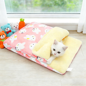Manta Térmica Estampada para Mascotas (Otoño/Invierno) para Gatos y Perros, Edredón de Felpa y Colchoneta para Dormir en el Jaula - Product Image 1