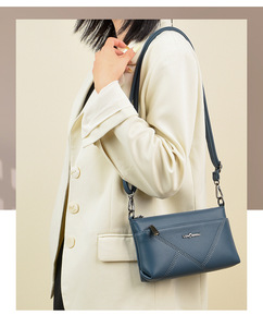 New Crossbody Bag Women's Shoulder Mother's Bag Embroidered Thread Small <b>Square</b> Bag - Product Image 4