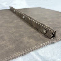 Folder Menu Restoran Kulit Imitasi Logo Kustom A4 / A5 Buku Sampul Menu Premium untuk Hotel, Bar & Kafe