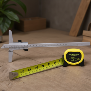 Jauge de profondeur numérique et calibre mécanique de 0 à 150 mm, outil de mesure pour travaux de précision - Product Image 3