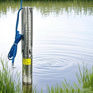Bomba de agua de riego Solar sumergible sin escobillas de 48V CC de alta presión, impulsor de tornillo, controlador incorporado para sumergido - Product Image 4
