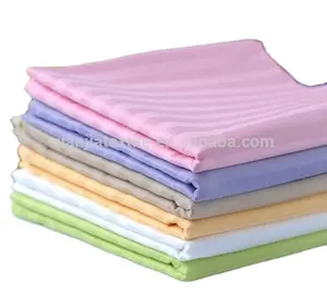 Top quality 100% cotton satin striped cotton fabric for hotel hospital