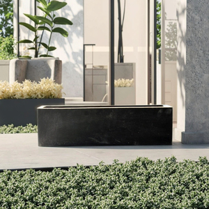 Macetas Rectangulares de Fibrocemento Ecológicas para Interiores/Exteriores con Orificio de Drenaje, Macetero Minimalista para Hogar u Hotel - Product Image 3