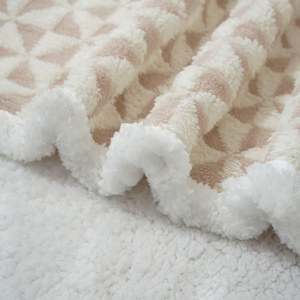 Manta Sherpa de tamaño doble, manta doble difusa, suave y acogedora para sofá cama, manta gruesa y cálida de lana para invierno, Rosa - Product Image 6