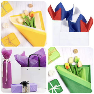 Papel de Seda de Colores Surtidos al por Mayor, Hojas de Papel de Seda de Colores Sólidos, Papel de Regalo de una Sola Cara, Seidenpapier Bunt - Product Image 5