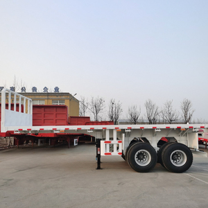 Semi-<span class=keywords><strong>remorque</strong></span> plateau pour transport de conteneurs <span class=keywords><strong>à</strong></span> 2/3/4 essieux, pour conteneurs de 20, 40 et 45 pieds, <span class=keywords><strong>à</strong></span> <span class=keywords><strong>vendre</strong></span> - Product Image 4