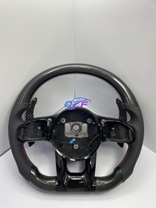 Volant en fibre de carbone pour Mercedes-Benz <span class=keywords><strong>AMG</strong></span> W204 W205 W211 W203 W212 W176 W213 Cla W210 W124 W177 W221 - Product Image 4