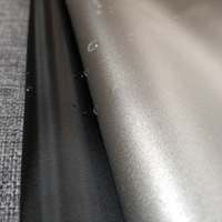 Tissu de doublure imperméable en taffetas enduit PVC PU SLIVER 190T 60gsm, utilisé pour les parapluies et les tentes