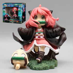 Demon Slayer Kimetsu No Yaiba Anya Forger Cos Kamado Tanjirou Anime PVC figura juguete 12cm - Product Image 1