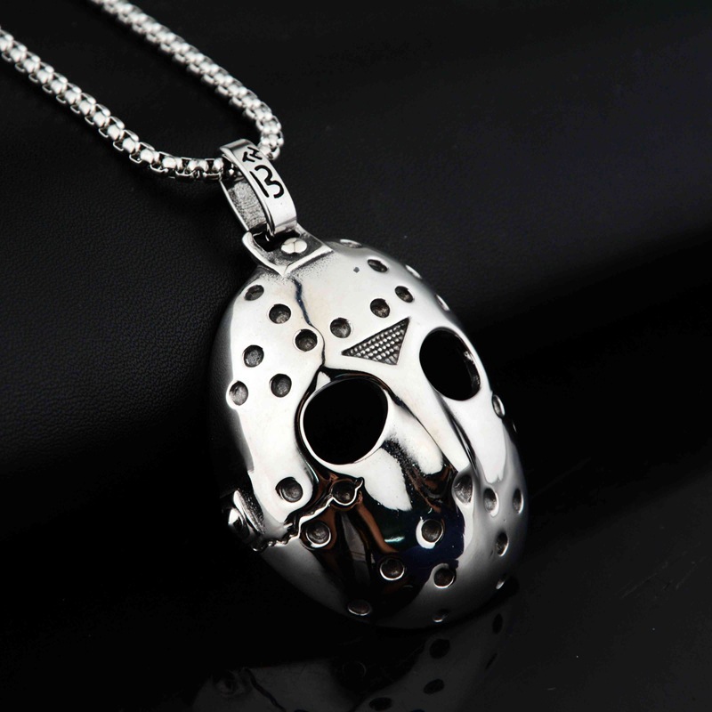 Black Friday Jason Mask Pendant Hip-Hop Versatile Stainless Steel 