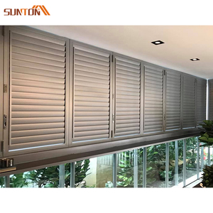 Nhà Máy Giá Tùy Chỉnh Kim Loại Nhôm Hợp Kim Màn Trập Louvered Loại Windows Nhà Khách Sạn Bên Ngoài Nhôm Điều Chỉnh Cửa Sổ Louver - Product Image 4