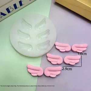 Molde de Silicona para Pastel con Forma de Corazón y Alas de Ángel, Resistente al Calor, Fácil de Desmoldar, para Decoración de Chocolate y Mousse - Product Image 4