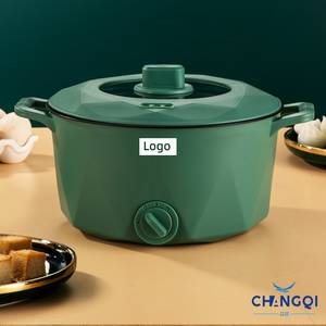 2025 Новая электрическая мини-кастрюля электрическая сковородка с отпаривателем, электрический горячий горшок с антипригарным покрытием из нержавеющей стали - Product Image 4