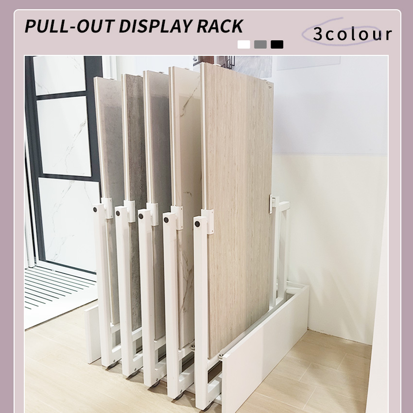 Tsianfan Factory Exhibit Rotate Marble Displays Frame Granite Ceramic Sample Rotatable Stone Rack Porcelain Tile Display Stand