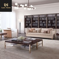 Projet de villa design : Derniers modèles de canapés sectionnels modernes en cuir véritable de luxe pour hôtels et villas