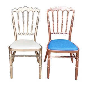 Chaises d'Hôtel pour Événements Chaises de Banquet en Métal Doré Chaises Tiffany pour Mariage - Product Image 5