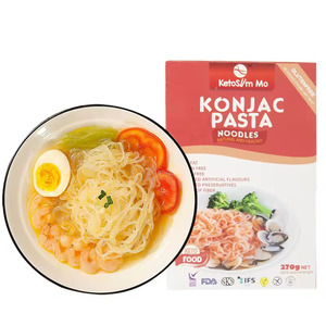 コニャク白タキビーガングルテンフリーインスタントラーメンスタイルパスタケトフレンドリーバルク包装270g箱入り麺 - Product Image 1