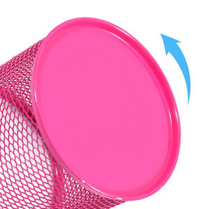 <span class=keywords><strong>Rosa</strong></span> solido e leggero in rete metallica portapenne tazza per <span class=keywords><strong>scrivania</strong></span> da ufficio <span class=keywords><strong>Organizer</strong></span> con rivestimento antiruggine - Product Image 6