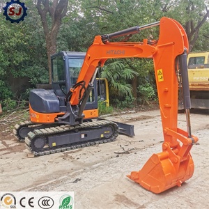 Excavadora de cadenas usada Hitachi ZX50U ZX55U-5A de 5 toneladas, original de Japón, con motor potente y sistema hidráulico para miniexcavadora. - Product Image 1