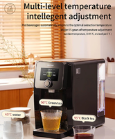 Distributeur d'eau multifonctionnel 3-en-1 portable électrique pour le thé, le café, l'ébullition instantanée, la chaleur et l'écran tactile Mini APP