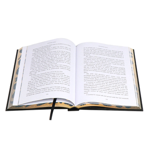 Màu đen và trắng bìa cứng xuất bản cuốn sách viễn tưởng in trang cuối, phun cạnh và foiling trên bìa - Product Image 5