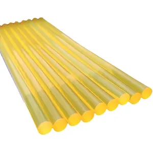 11MM di colla trasparente gialla Stick colla adesiva Hot Melt Stick per scatola di vino imballaggio colla adesiva veloce