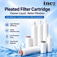 Cartouche filtrante plissée en PP, PES, PTFE, Nylon 222/226/Plate 1-50 microns 10 20 30 40 pouces sur mesure pour eau/huile/boissons