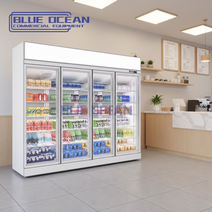 Vente <span class=keywords><strong>en</strong></span> gros Blue Ocean Display Réfrigérateur Congélateur pour boissons énergisantes Congélateur avec système de refroidissement par <span class=keywords><strong>air</strong></span> et compresseur - Product Image 1