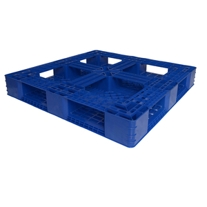 <span class=keywords><strong>Palette</strong></span> en plastique Euro industrielle personnalisée à 4 voies pour charges lourdes avec logo, design à nervures croisées et grille, conçue pour le poids de vos produits - Product Image 3