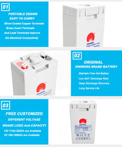 Baterías Solares de Plomo-Ácido Recargables de 2V 300Ah de Ciclo Profundo para Sistemas de Almacenamiento de Energía - Product Image 4