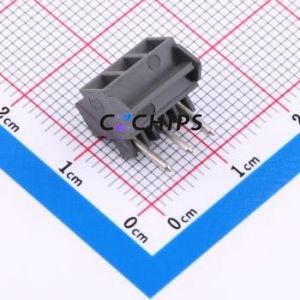934-DS/03 Screw Terminal Block Through hole Component (THT)P=3.5mm Connector 1x3P 3.5mm Gray Right Angle Insert - Product Image 2