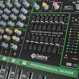 Professional Audio Mixer <strong>DJ</strong> Console with Wired Communication Metal Handheld Microphone Audio <strong>Interface</strong> <strong>Controller</strong> - Product Image 2