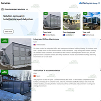 Maison conteneur pliable en Z pour camp de construction et stockage en arrière-cour |   8 ensembles par 40HQ, panneau ignifuge, directement de l'usine