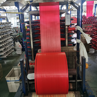 Rouleau de plastique tubulaire tissé en polypropylène transparent en gros pour la fabrication de sacs en PP, sacs d'emballage