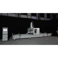 Centre d'usinage CNC OUWO pour profilés en aluminium, cadres de fenêtres et de portes, perçage, fraisage, chanfreinage avec rotation d'axe A à 180 degrés